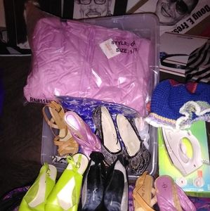 Shoes cellphone accessories and Bras size 44DD 46D